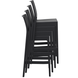 Tabouret haut empilable par 4