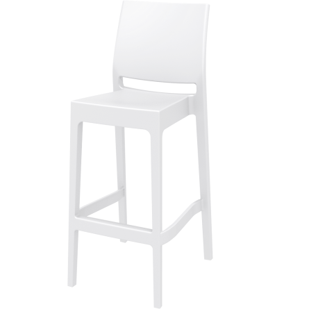 Tabouret haut polypropylène blanc Tabouret haut polypropylène blanc