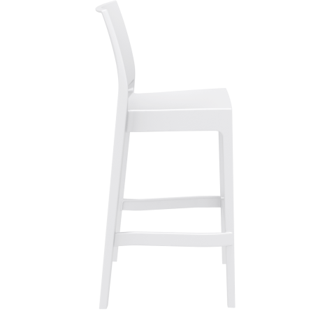 Tabouret haut monobloc siesta blanc Tabouret haut monobloc siesta blanc