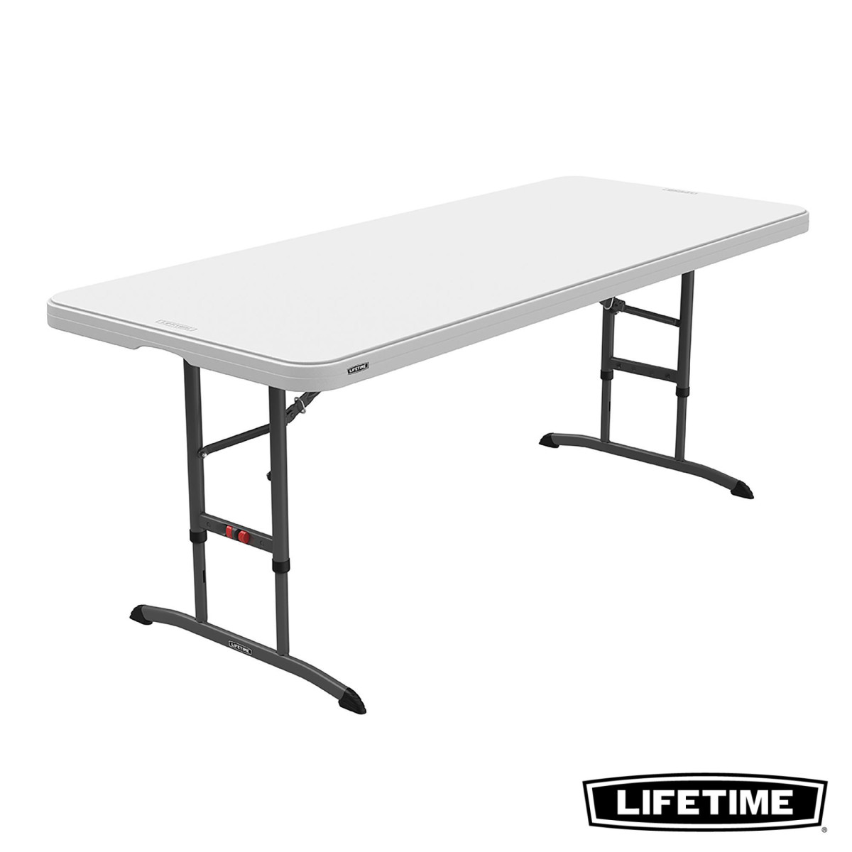 Table pliante 183 x 76 cm - hauteur réglable