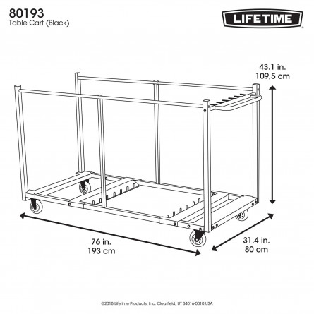 Chariot de tables